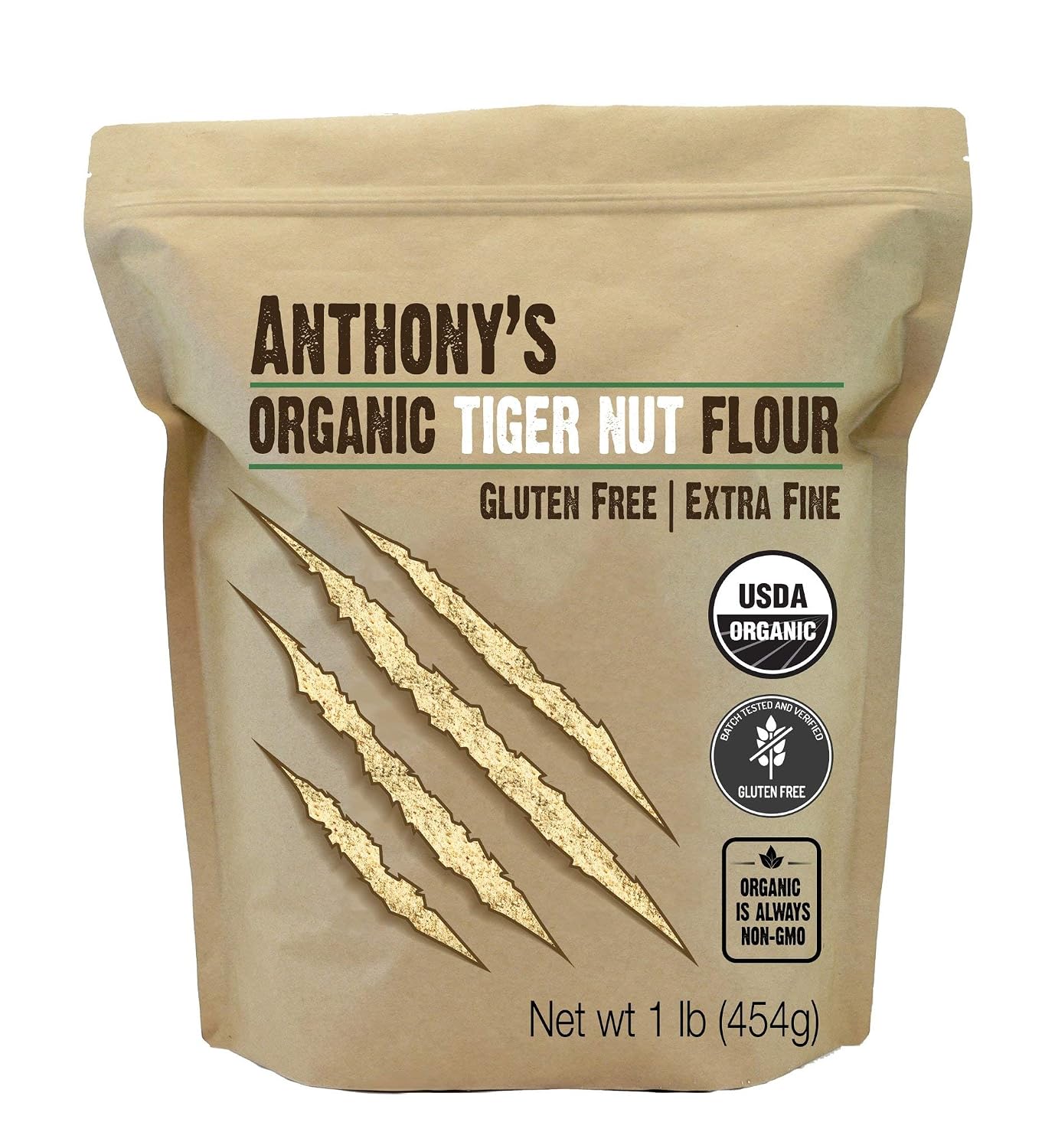Anthony's Premium Arrowroot Flour 2.5lb &. Organic Tigernut Flour 1lb Bundle