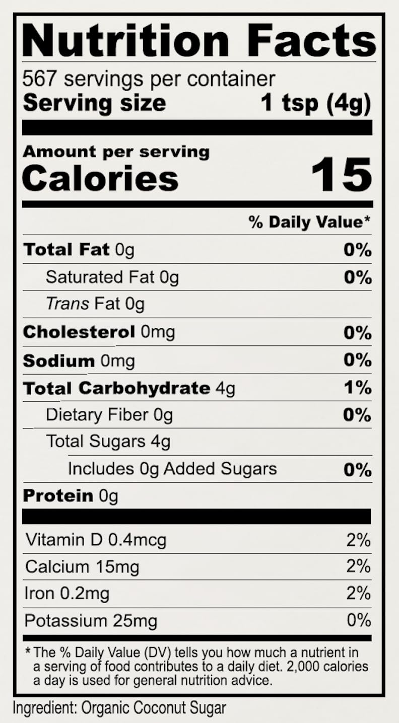 Anthonys Organic Coconut Sugar 5lbs, Non-GMO and Gluten Free