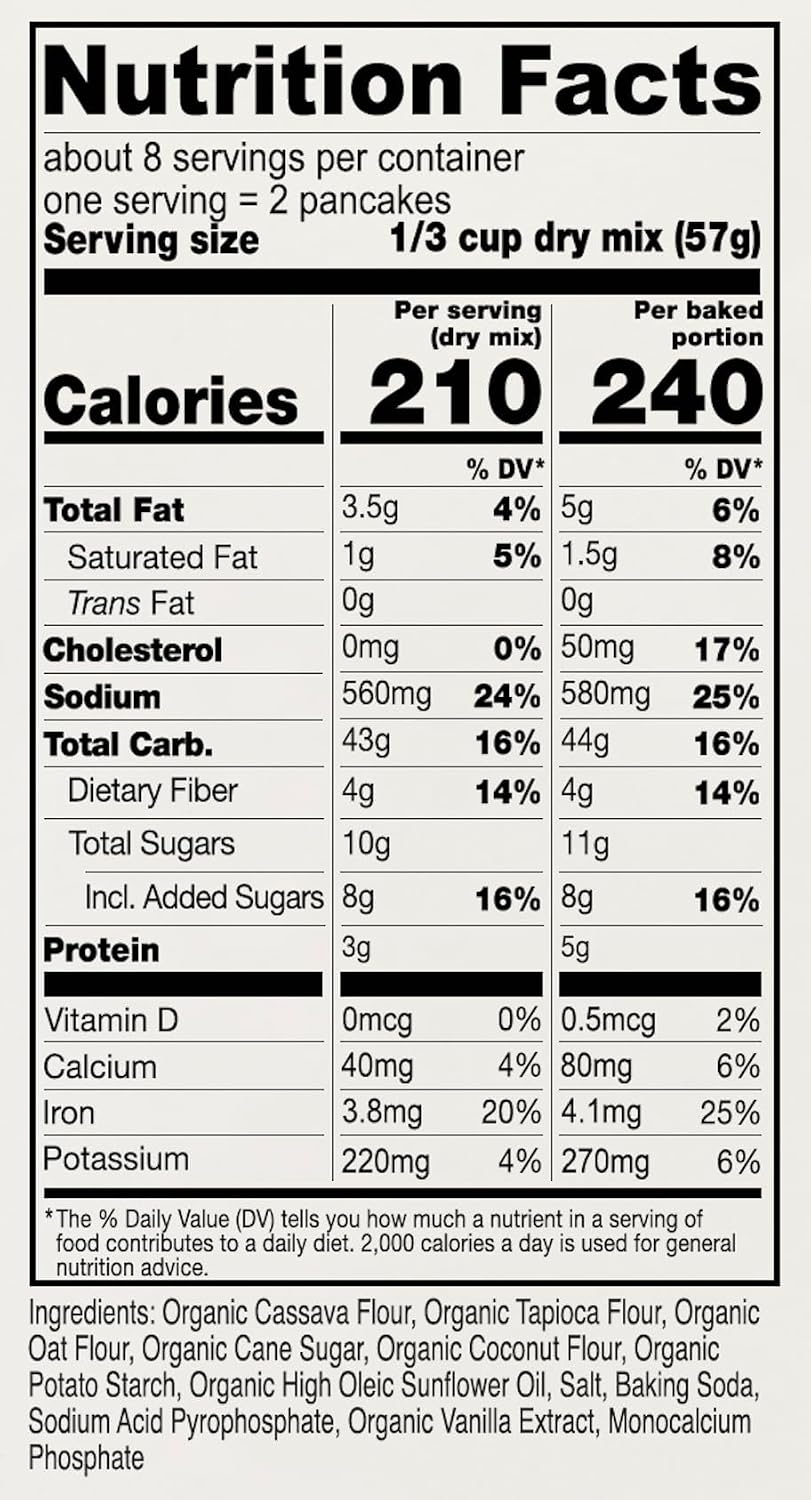 Anthony's Organic Pancake Mix, 1 lb, Dairy Free, Gluten Free, Non GMO