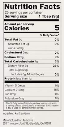 Anthony's Xanthan Gum Powder, 8 Ounce, Gluten Free, Non GMO, Keto Friendly